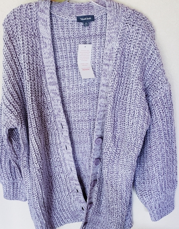 Modcloth Warming Knit Cardigan Chunky Sweater NEW Womens - Picture 3 of 6